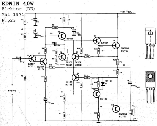 Best 2n3055 amplifier diyAudio